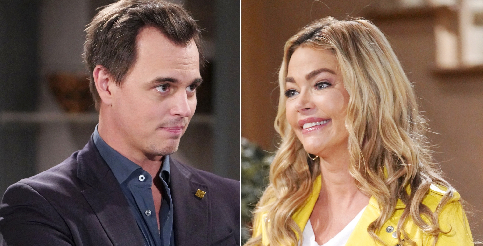 Darin Brooks as Wyatt Spencer and Denise Richards as Shauna Fulton on Bold and the Beautiful