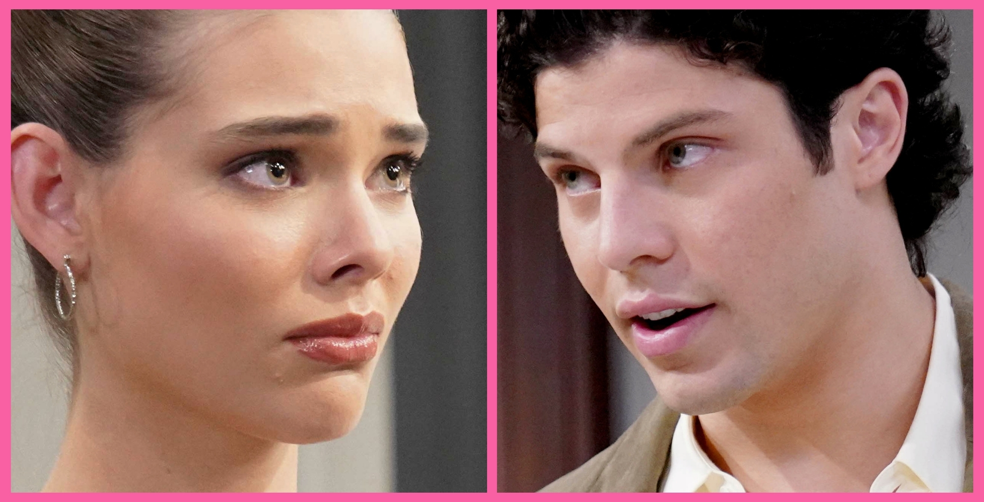 Laneya Grace as Electra Forrester and Brayan Nicoletti as R.J. Forrester on Bold and the Beautiful