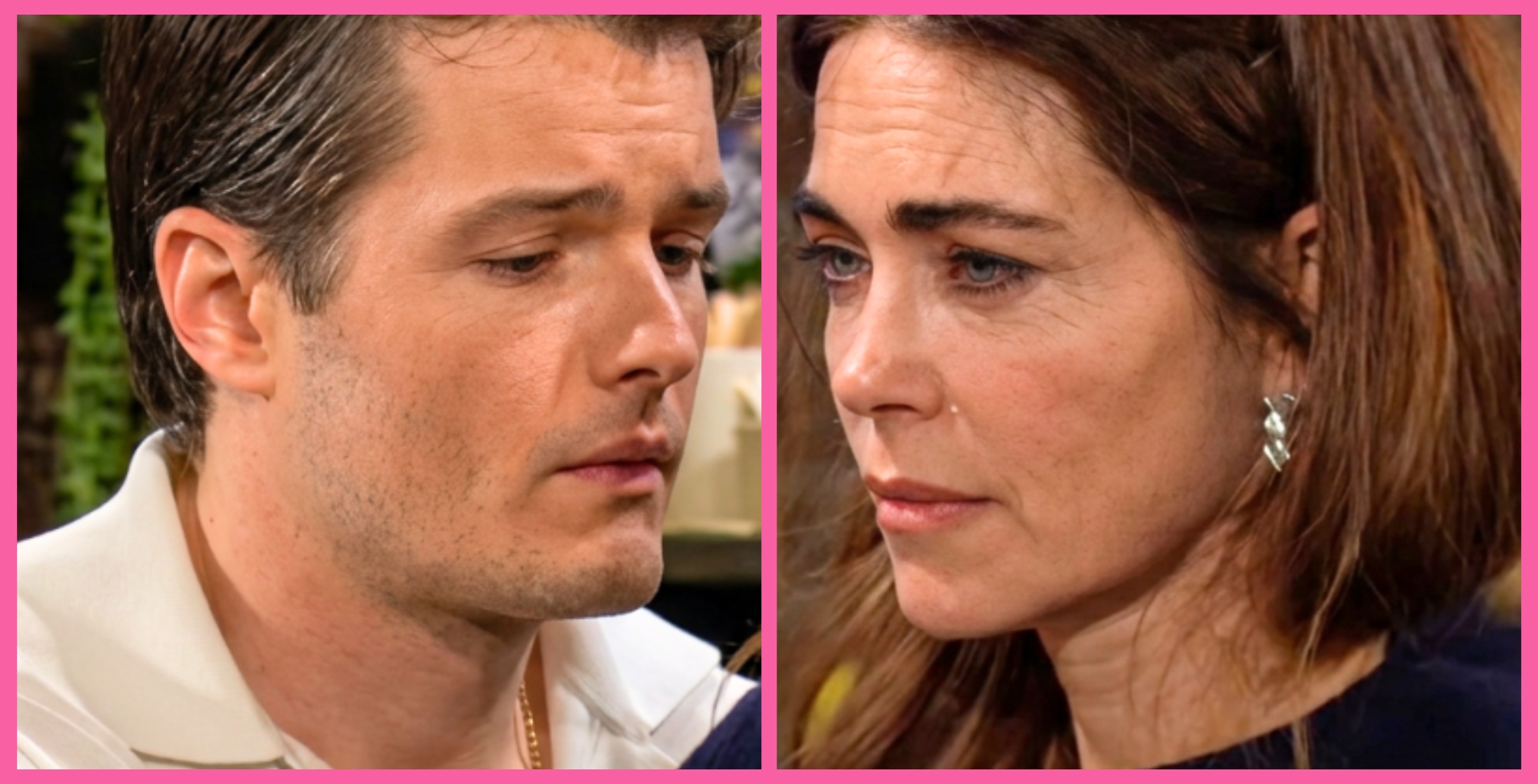 The Young and the Restless characters Kyle and Victoria.
