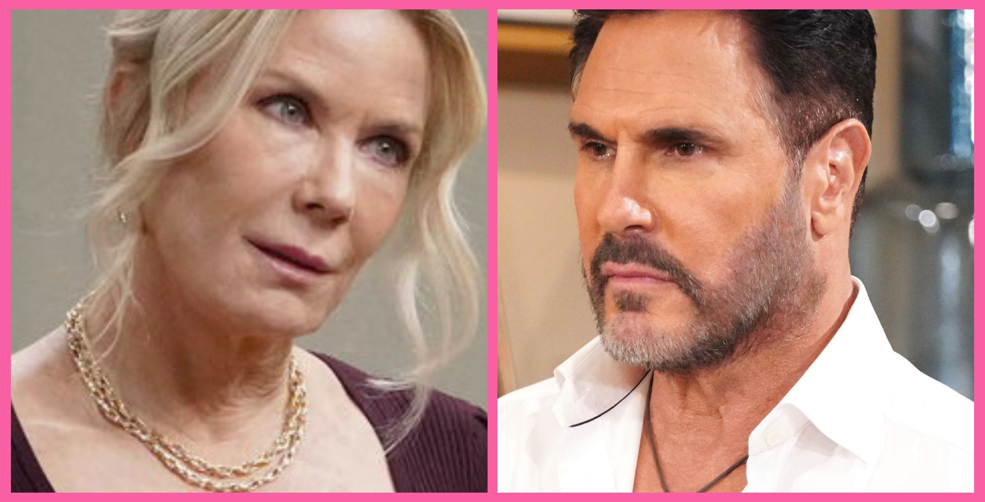 Katherine Kelly Lang as Brooke Logan and Don Diamont as Bill Spencer for Bold and the Beautiful spoilers November 2