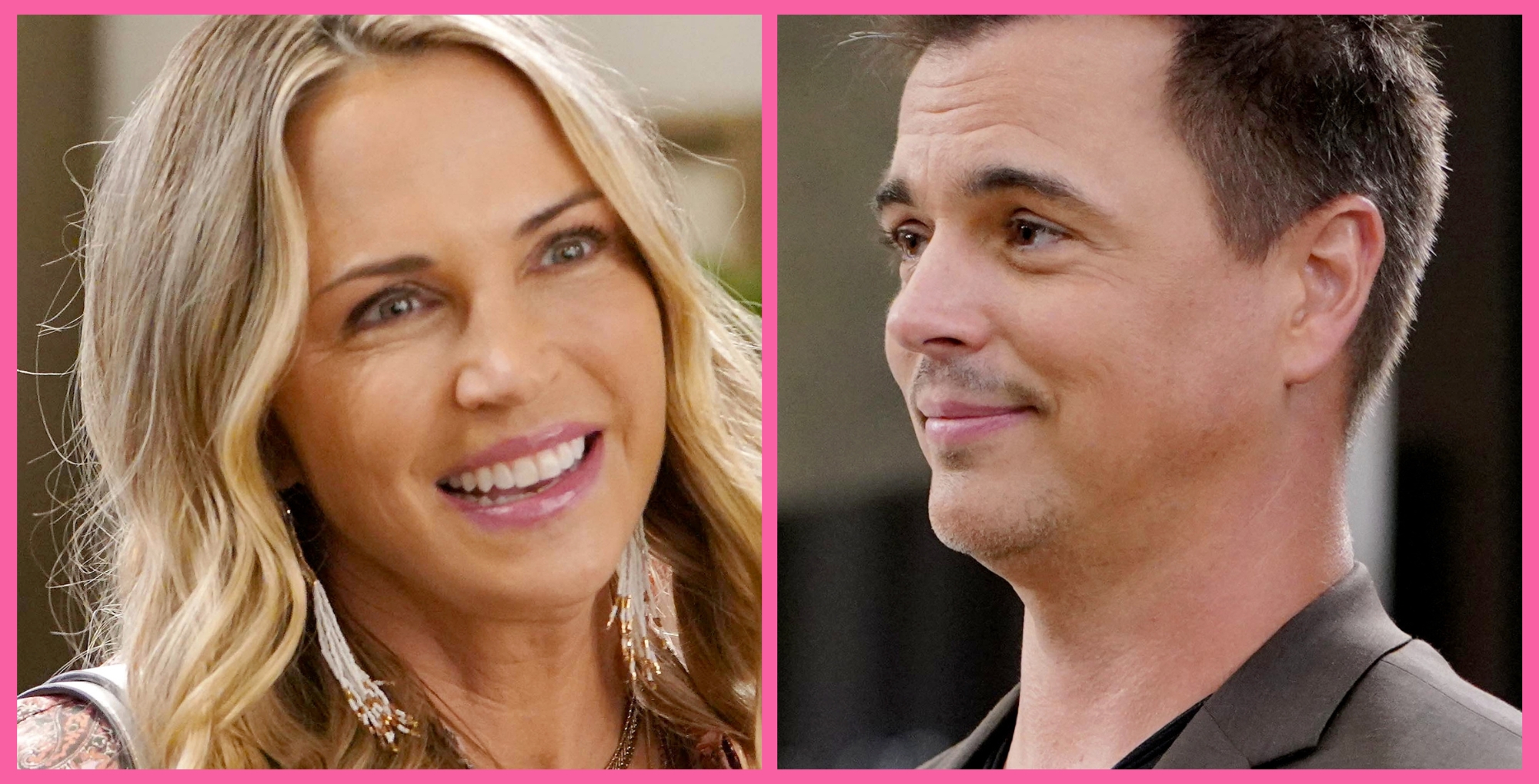 Kelly Sullivan as Darcy and Darin Brooks as Wyatt Spencer on Bold and the Beautiful